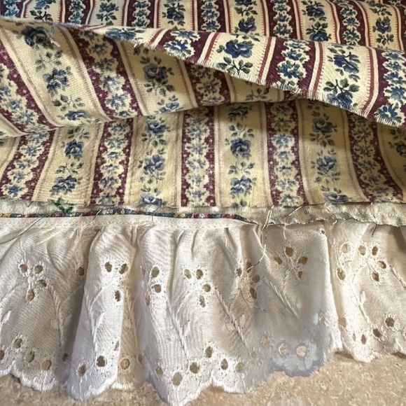 Vintage Handmade appliqué sunbonnet Sue cottagecore grandmacore pillow sham - Picture 5 of 5